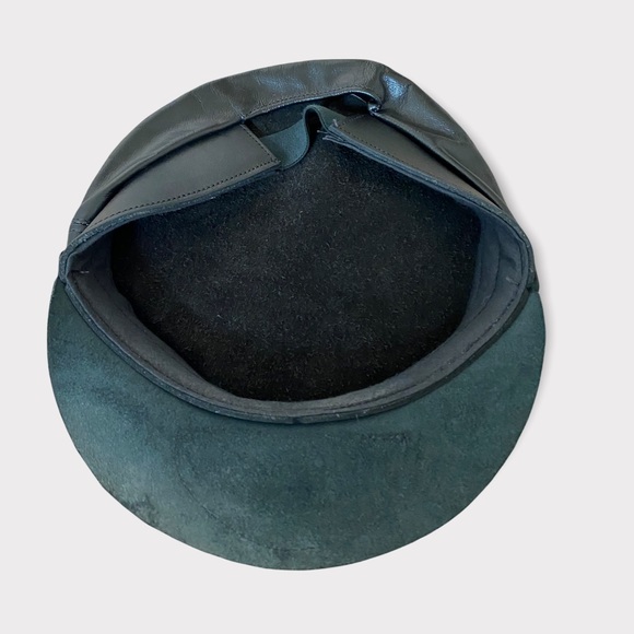 HARLEY DAVIDSON vintage leather motorcycle leather  hat Like new - Picture 2 of 3